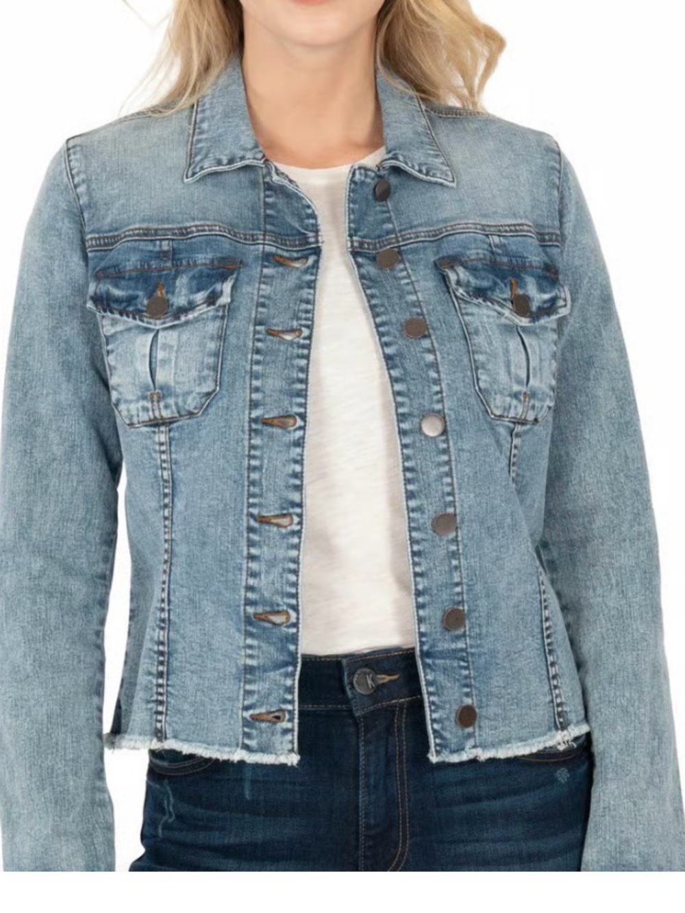 Kut from the Kloth Blue Denim Jacket - Women's Jean Jacket size M